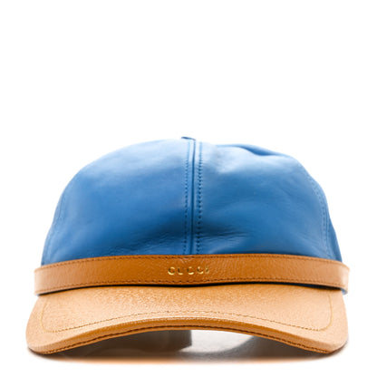 Gucci Lambskin Baseball Hat M Blue 3 of 9