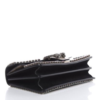 Gucci GG Supreme Monogram Crystal Small Dionysus Shoulder Bag Black 4 of 12