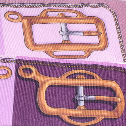Hermes Silk Bouclerie d Attelage Twilly Scarf Purple 1 of 7