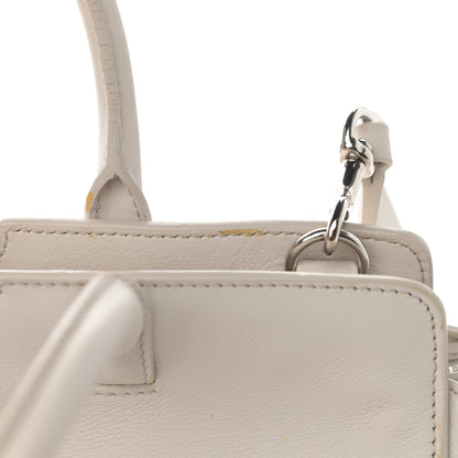 Saint Laurent Smooth Calfskin Heart Embroidered Baby Monogram Downtown Cabas New Milk 15 of 20