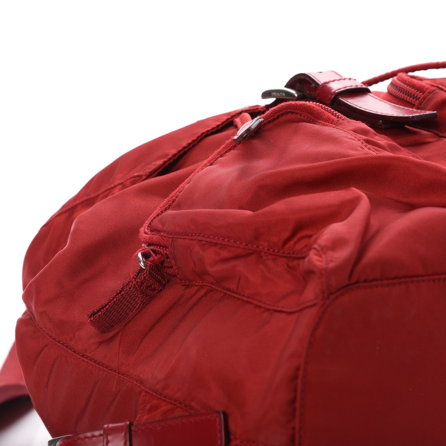 Prada Nylon Vela Small Backpack Rosso 8 of 8