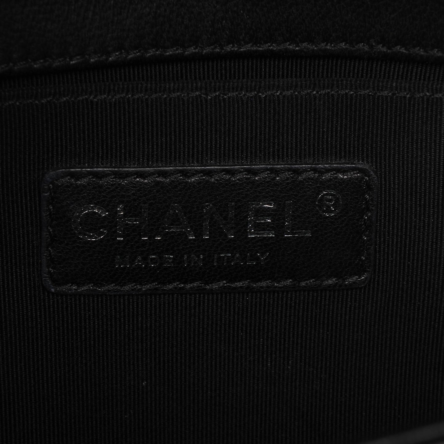 Lambskin Quilted Small Boy Flap Black
