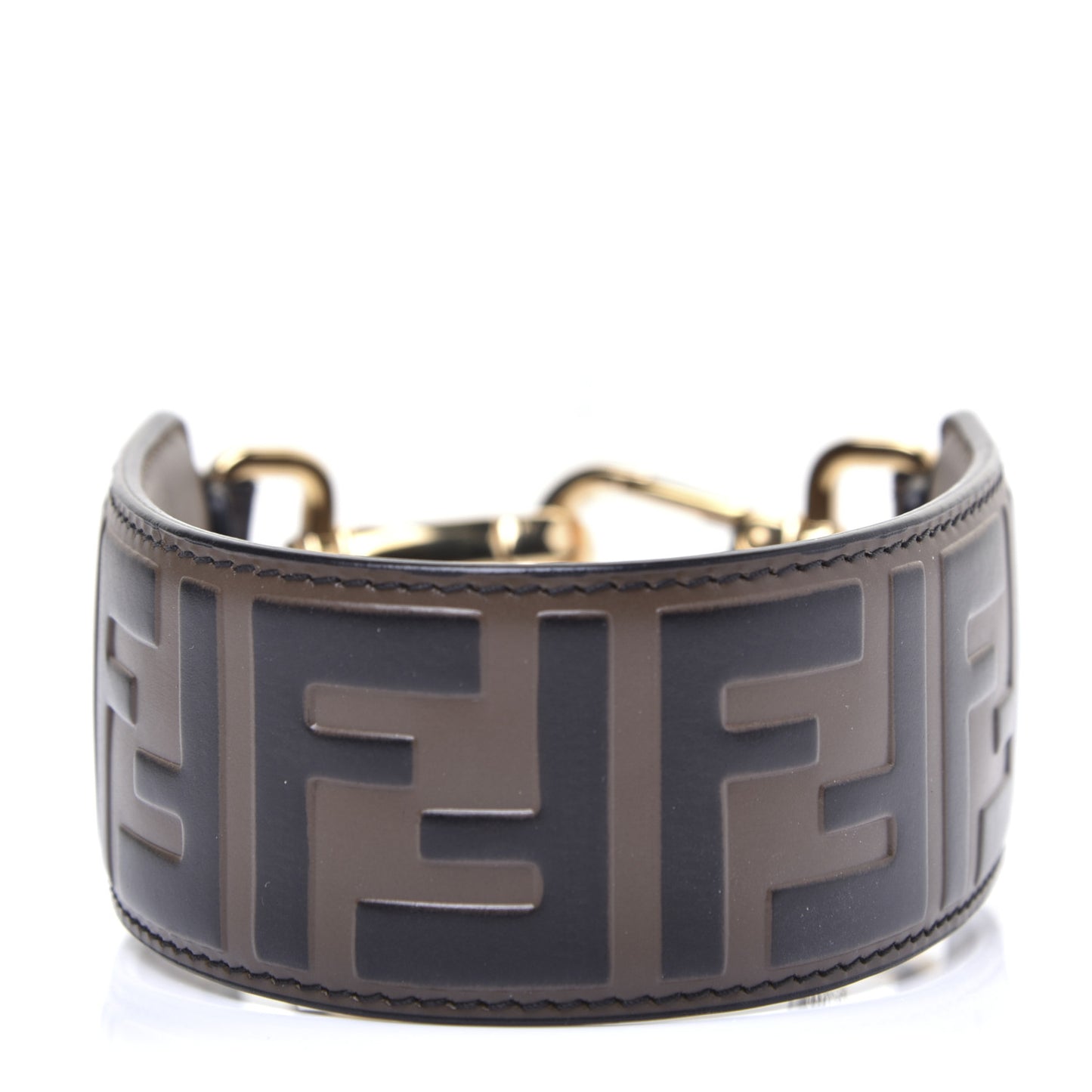 Calfskin FF 1974 Embossed Mini Strap You Maya Black