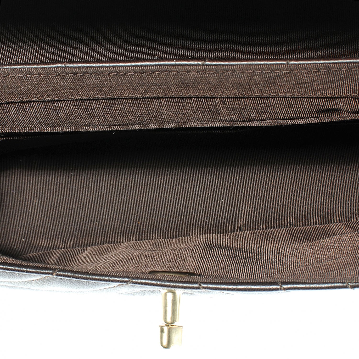 Chanel Lambskin Small Chevron Flap Dark Brown 5 of 7