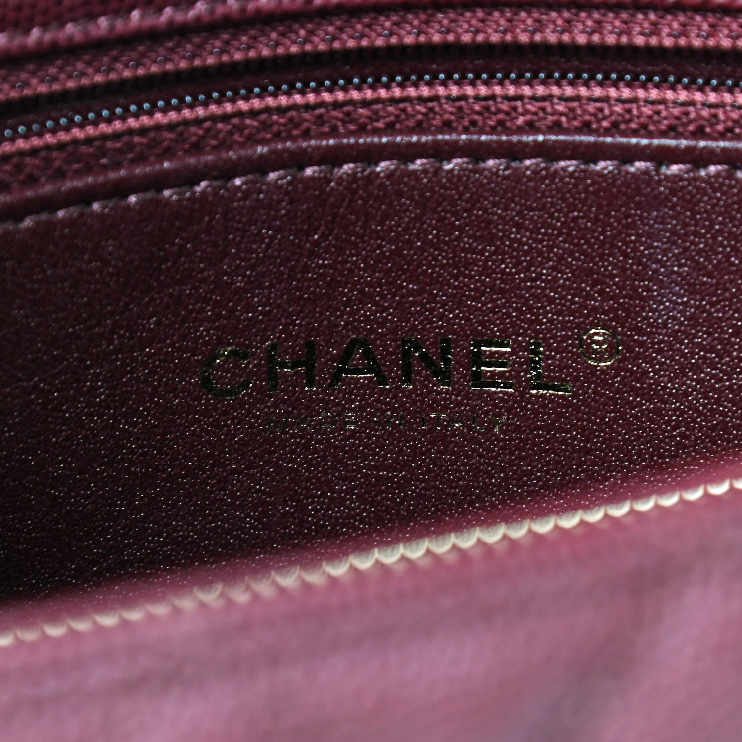 Chanel Caviar Lizard Embossed Quilted Small Coco Handle Flap Burgundy 7 of 8