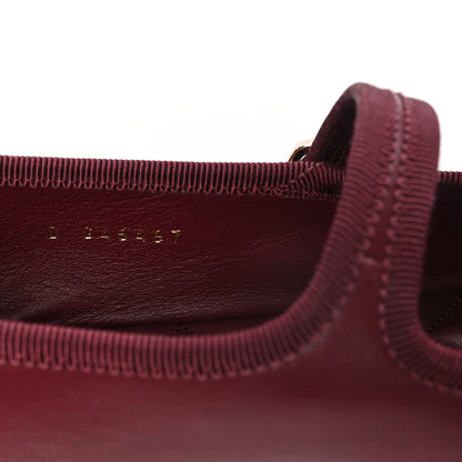 Chanel Lambskin Mary Jane Flats 39 Burgundy 9 of 10
