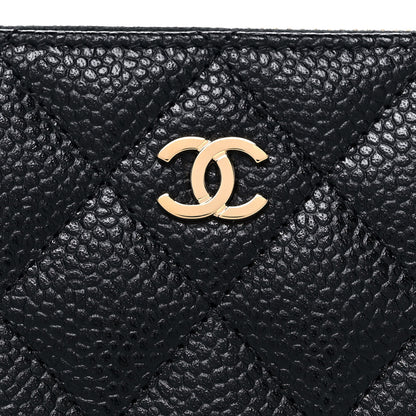 Chanel Caviar Quilted Classic Zipped Coin Purse Black 8 of 11