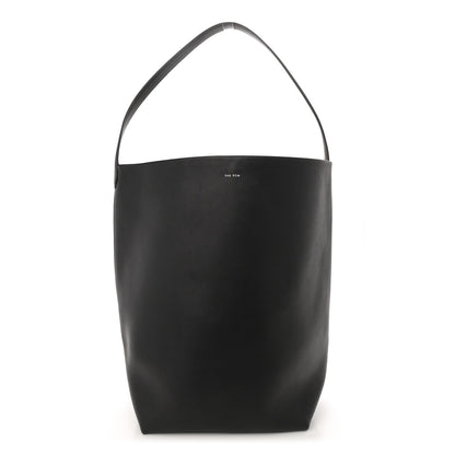 The Row Polished Saddle Calfskin Large N/S Park Tote Black 1 of 12
