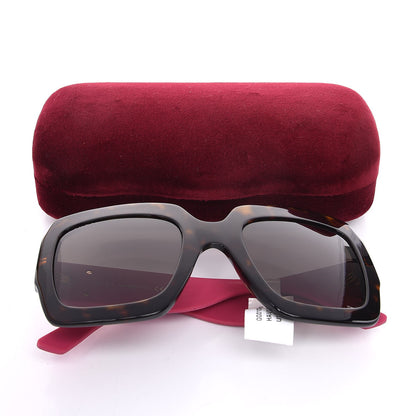 Gucci Square Frame GG0102S Sunglasses Glitter Pink Multi 8 of 8