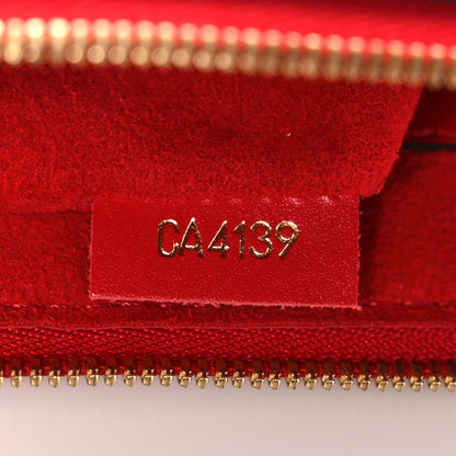 Louis Vuitton Denim Monogram Patchwork City Pouch Blue Rouge 7 of 10