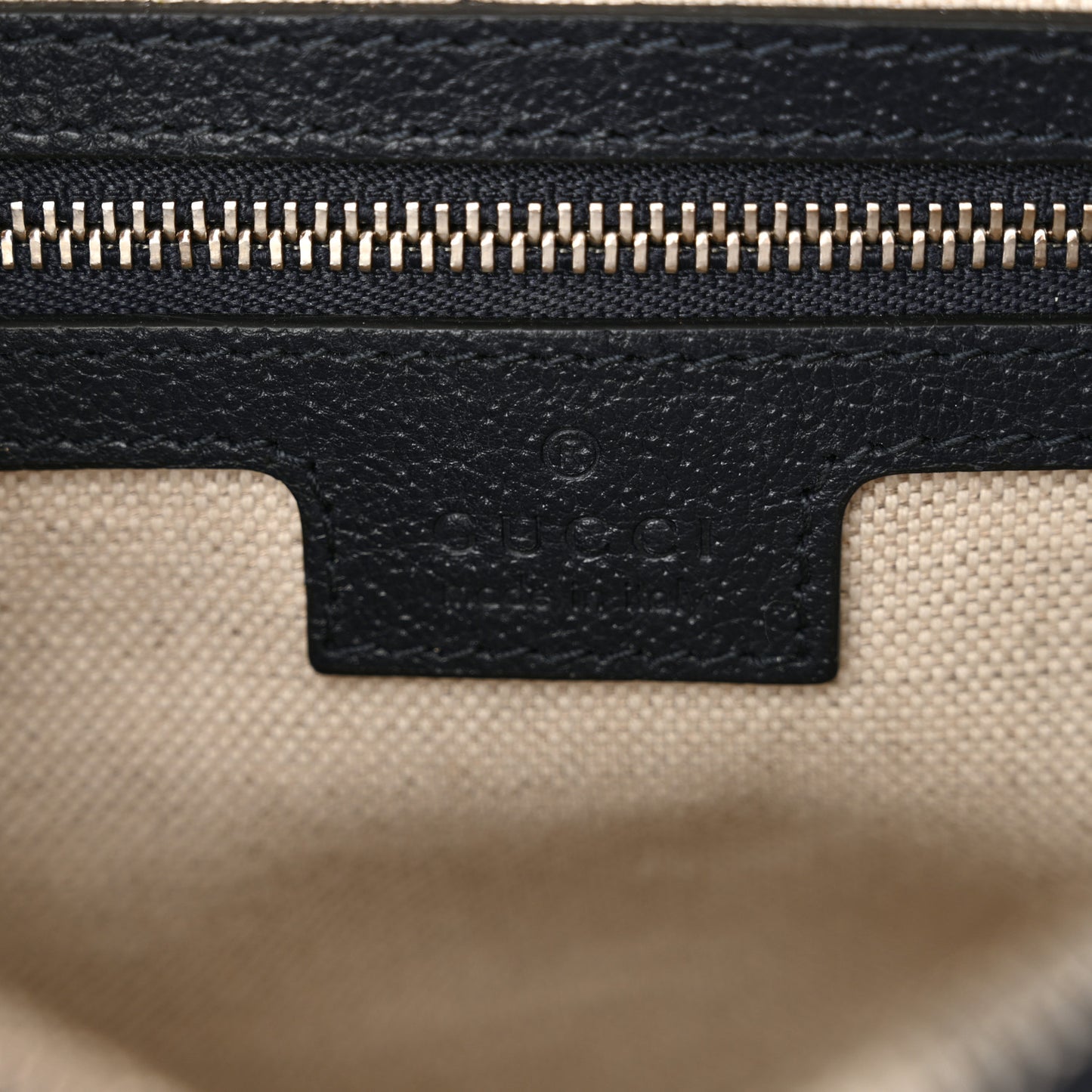 GG Supreme Monogram Textured Dollar Calfskin Web Studded Mini Ophidia Flap Shoulder Bag Beige Blue