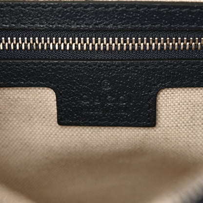 Gucci GG Supreme Monogram Textured Dollar Calfskin Web Studded Mini Ophidia Flap Shoulder Bag Beige Blue 7 of 10