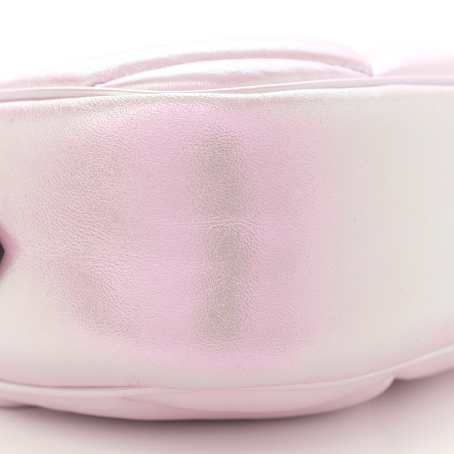 Iridescent Nappa Chevron Matelasse Small GG Marmont Chain Shoulder Bag Iridescent Escape Pink