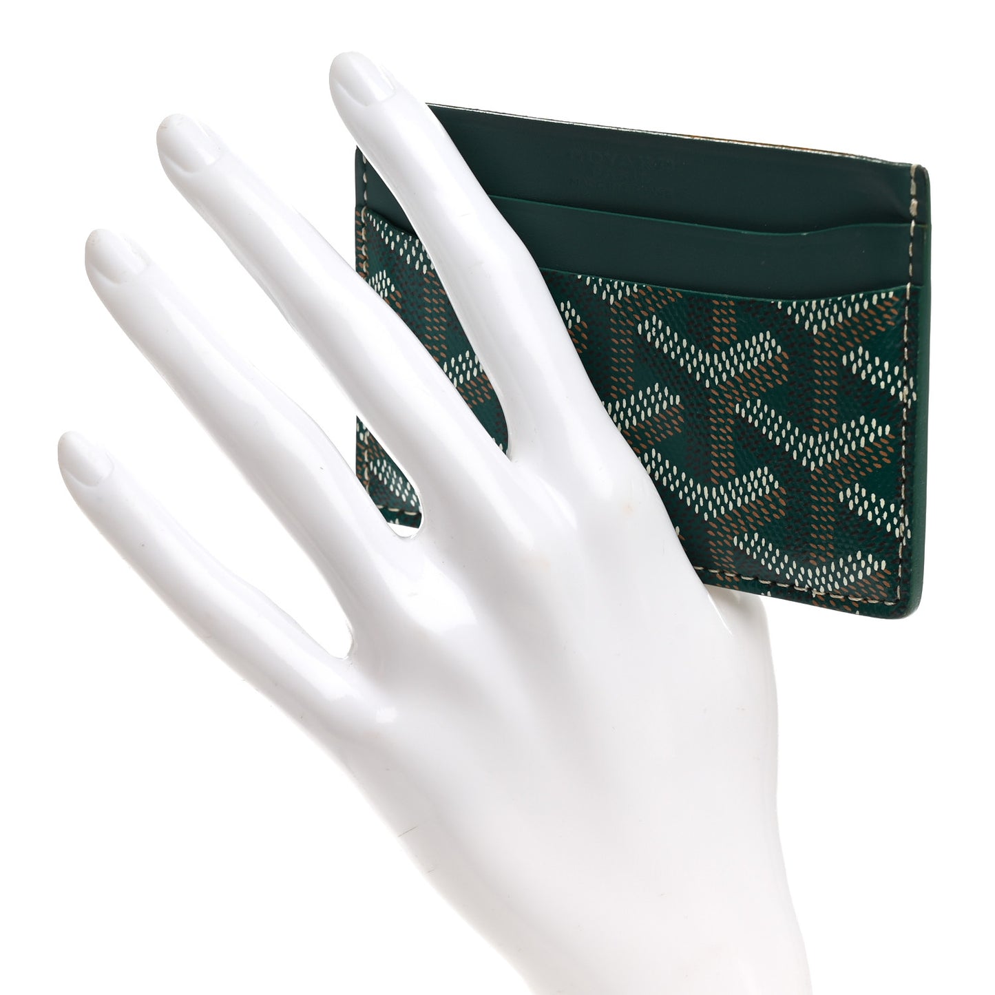 Goyardine Saint Sulpice Card Holder Green