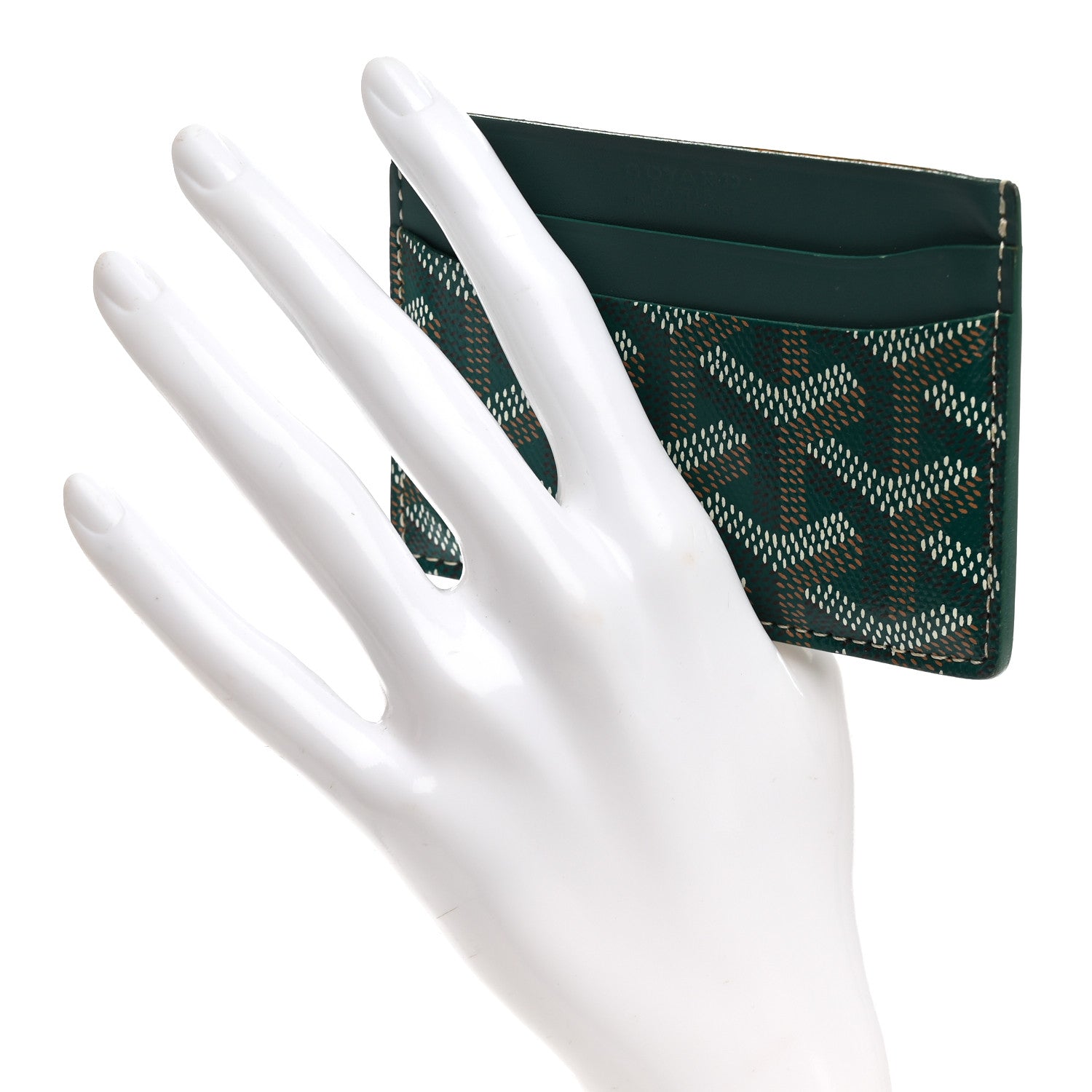 Goyard Goyardine Saint Sulpice Card Holder Green 2 of 8