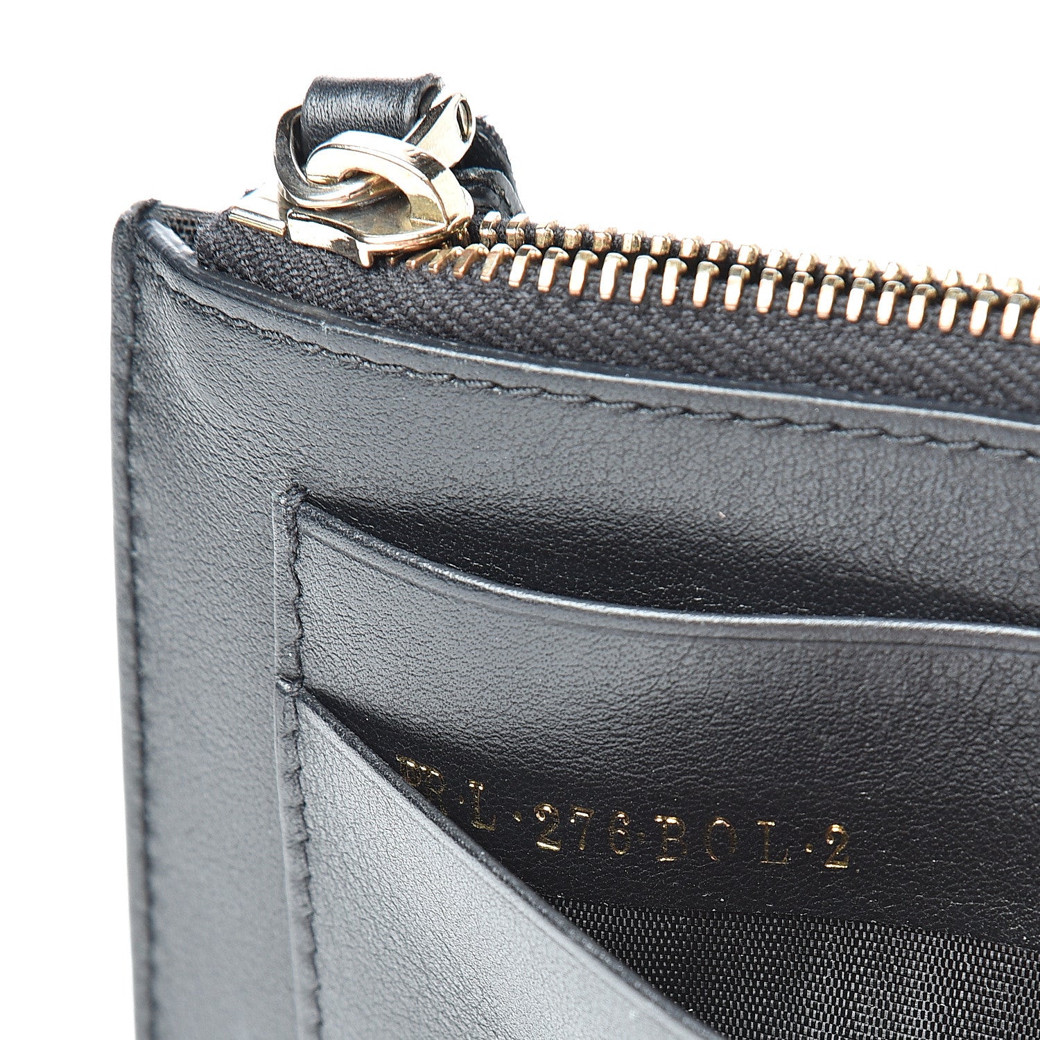 Valentino Garavani Vitello Rockstud Key Coin Case Card Holder Black 7 of 8