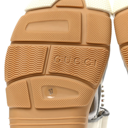 Gucci Mesh Fabric Tinsel Sport Sandals 37 White Silver 6 of 9