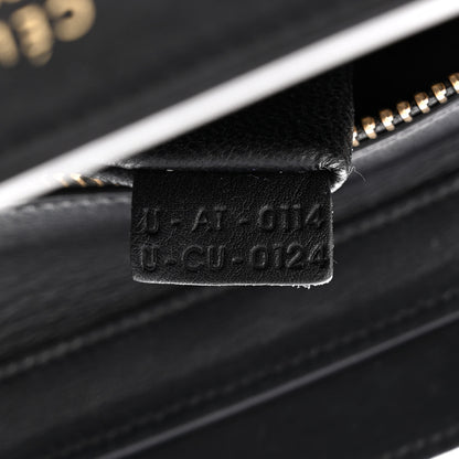 Celine Drummed Calfskin Micro Tri-Color Luggage Indigo 4 of 10