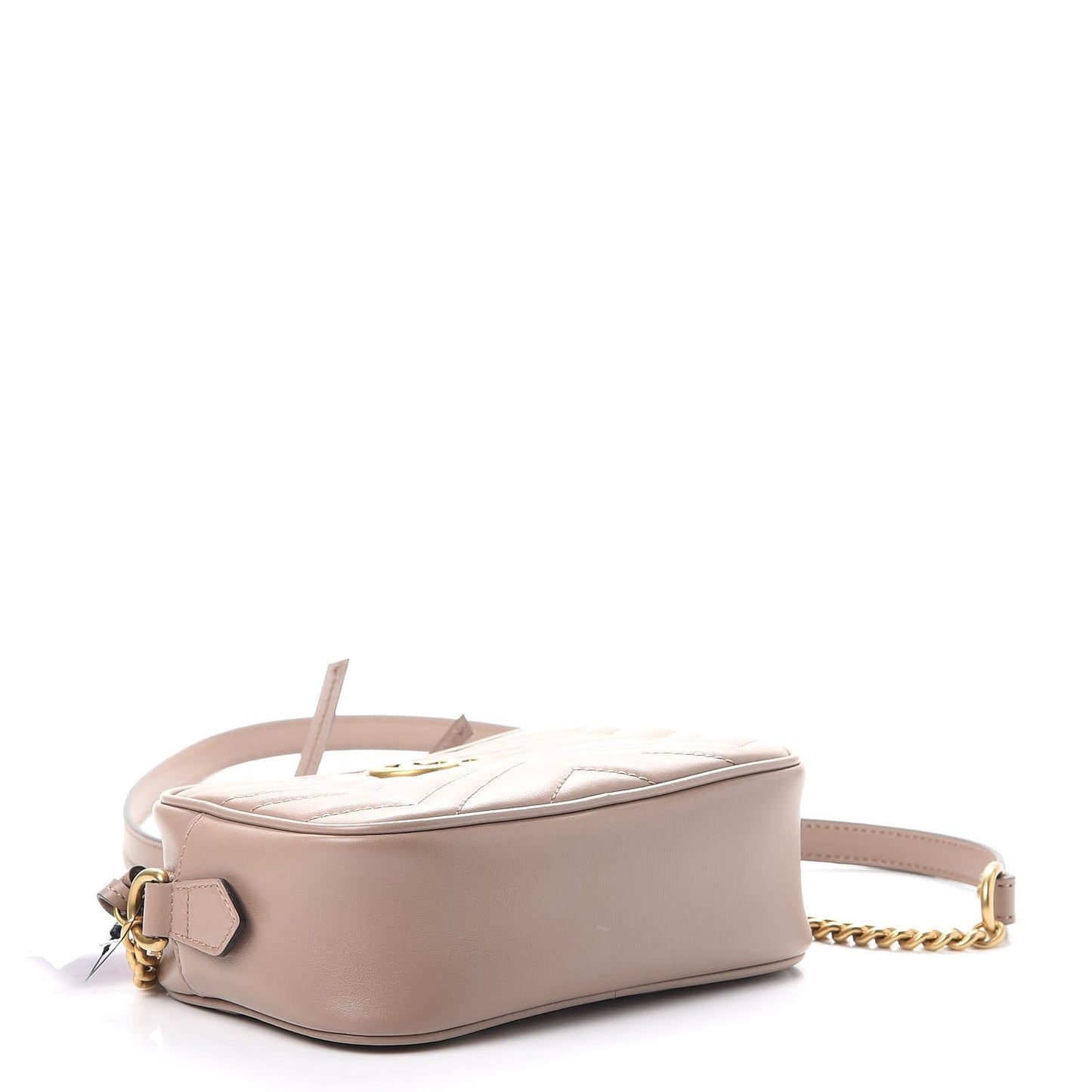 Calfskin Matelasse Mini GG Marmont Chain Shoulder Bag Porcelain Rose