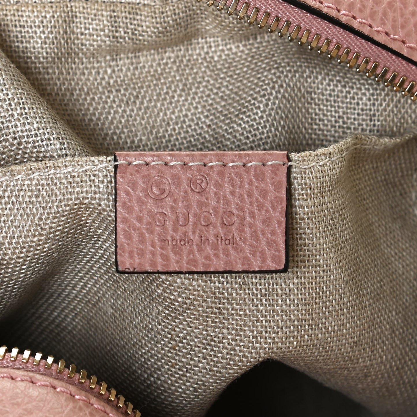 Monogram Mini Bree Messenger Bag Beige Soft Pink