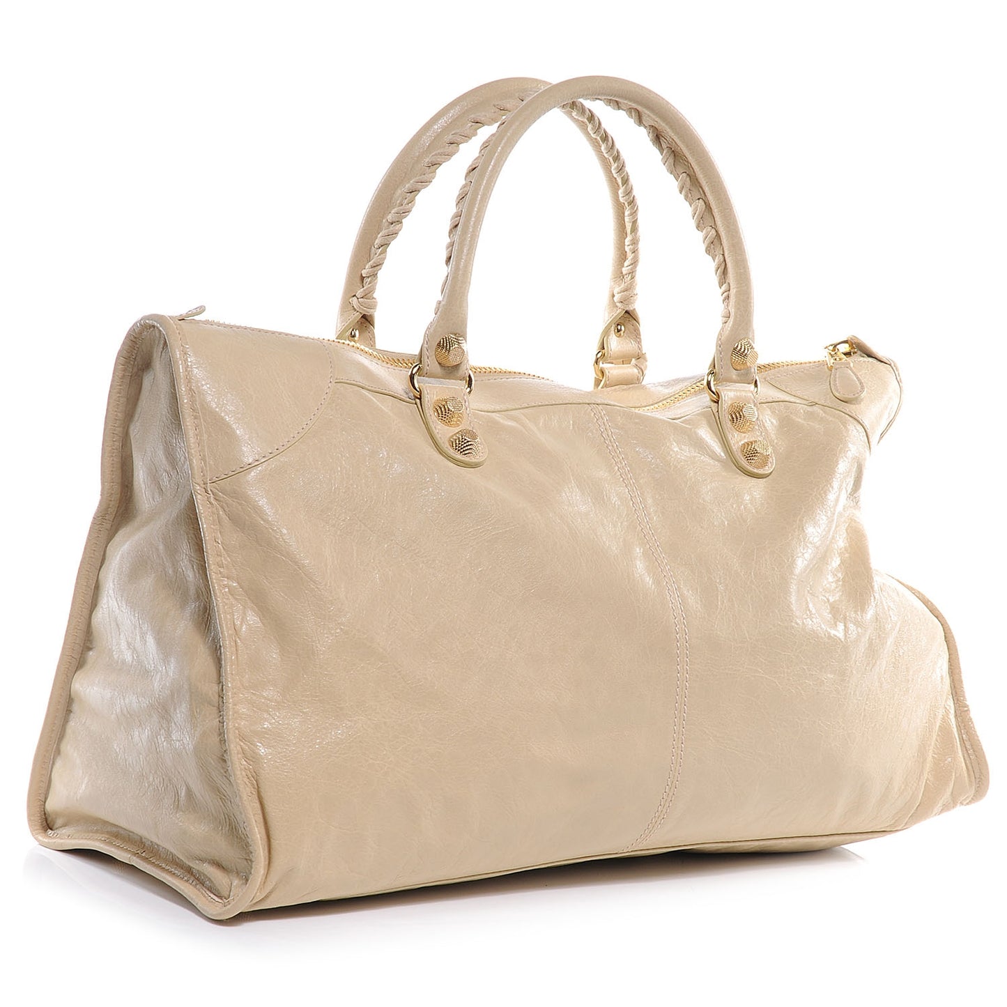 Agneau Giant 12 Gold Hardware Work Dune