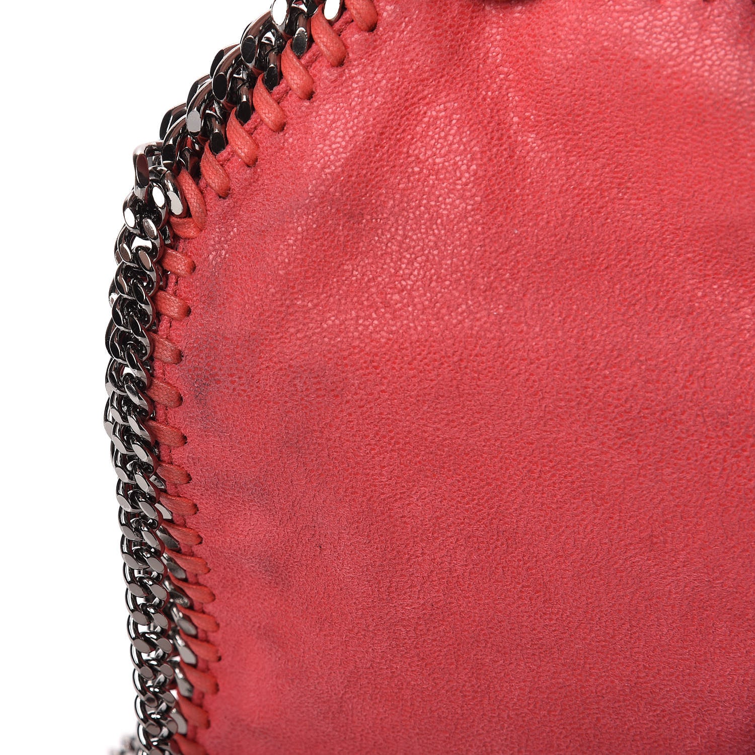 Stella McCartney Shaggy Deer Mini Falabella Fold Over Tote Pink Fluo 14 of 15