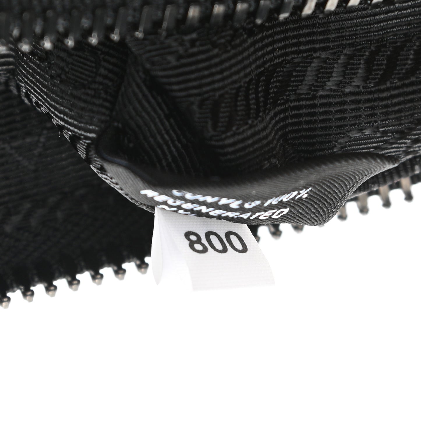 Re-Nylon Saffiano Pocket Zippered Shoulder Bag Black