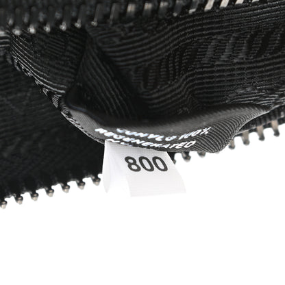 Prada Re-Nylon Saffiano Pocket Zippered Shoulder Bag Black 10 of 13
