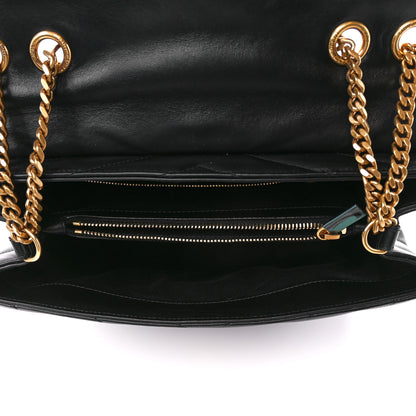 Saint Laurent Calfskin Y Quilted Monogram Medium Loulou Chain Satchel Black 5 of 11