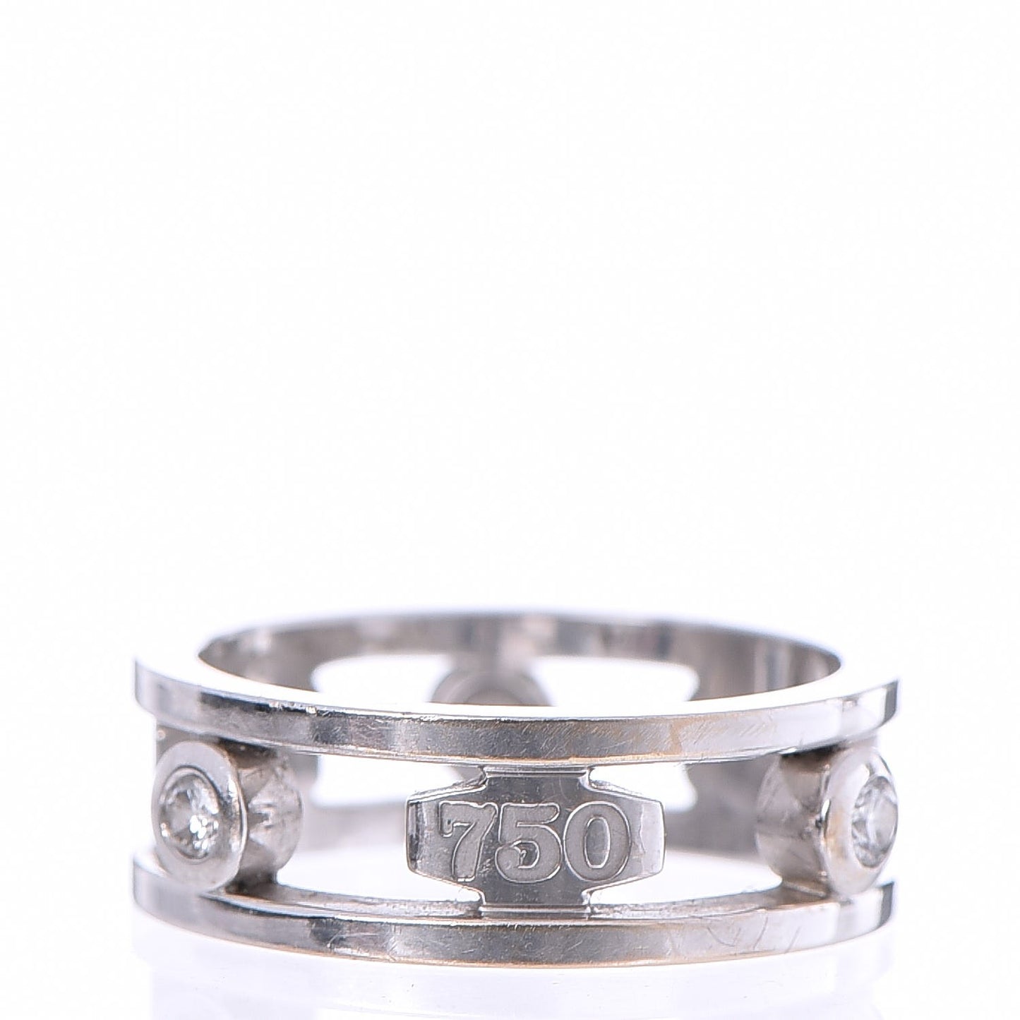 18K White Gold Diamond 1837 Ring 53 6.25