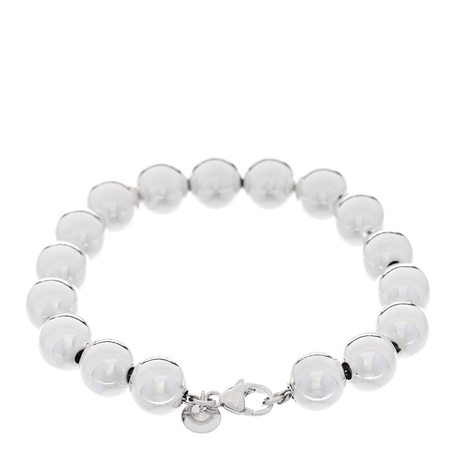 Tiffany Sterling Silver 10mm HardWear Ball Bracelet 2 of 4