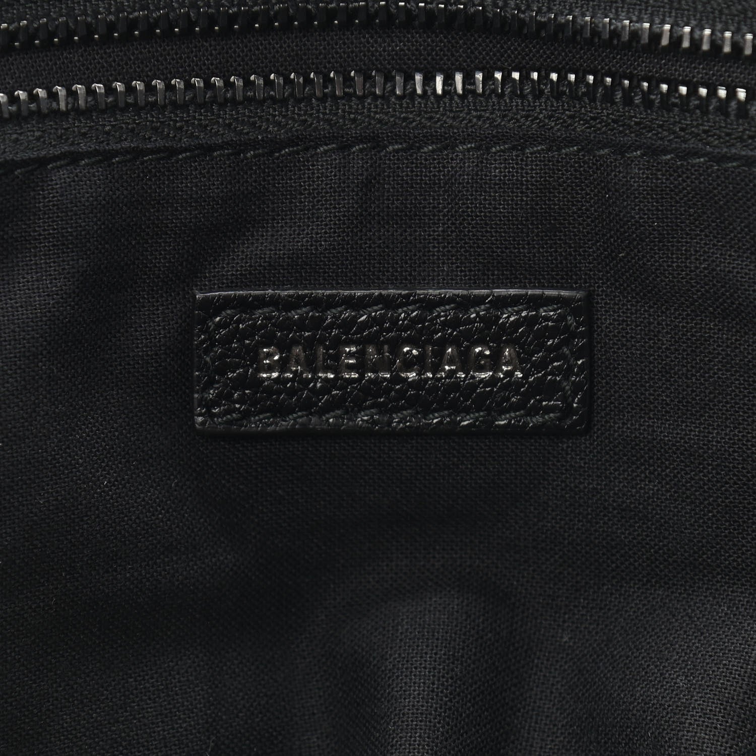 Balenciaga Shiny Grained Goatskin Black Metallic Edge City Black 6 of 9