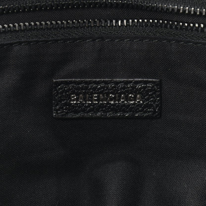 Balenciaga Shiny Grained Goatskin Black Metallic Edge City Black 6 of 9