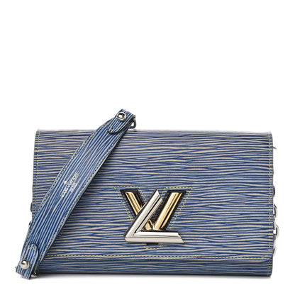 Louis Vuitton Epi Twist Chain Wallet Denim Light 1 of 8