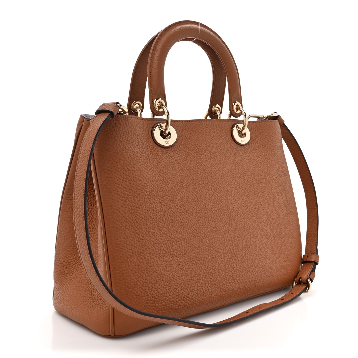 Bullcalf Medium Diorissimo Tote Brown Purple