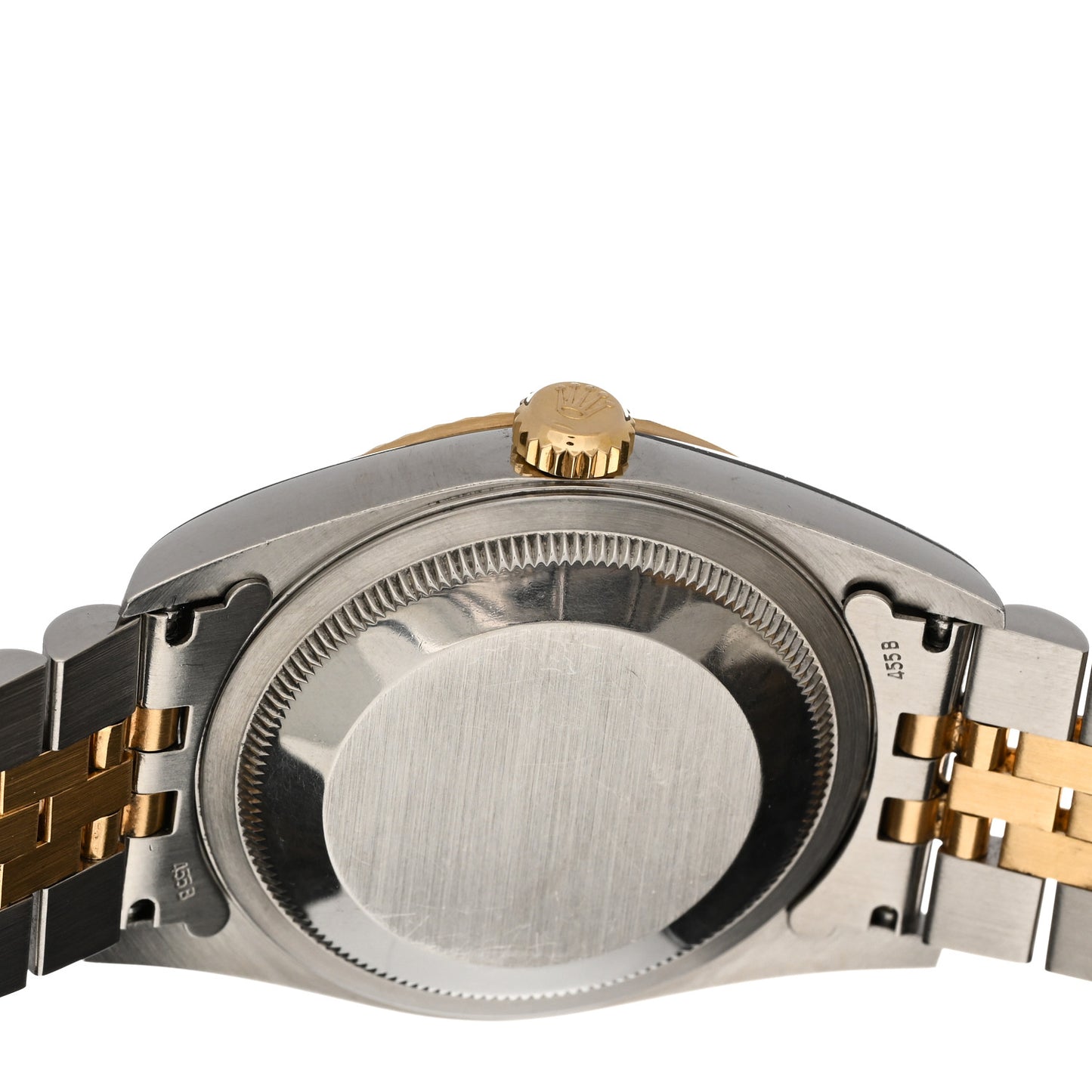 Stainless Steel 18K Yellow Gold Diamond 36mm Oyster Perpetual Datejust Watch Silver 16233