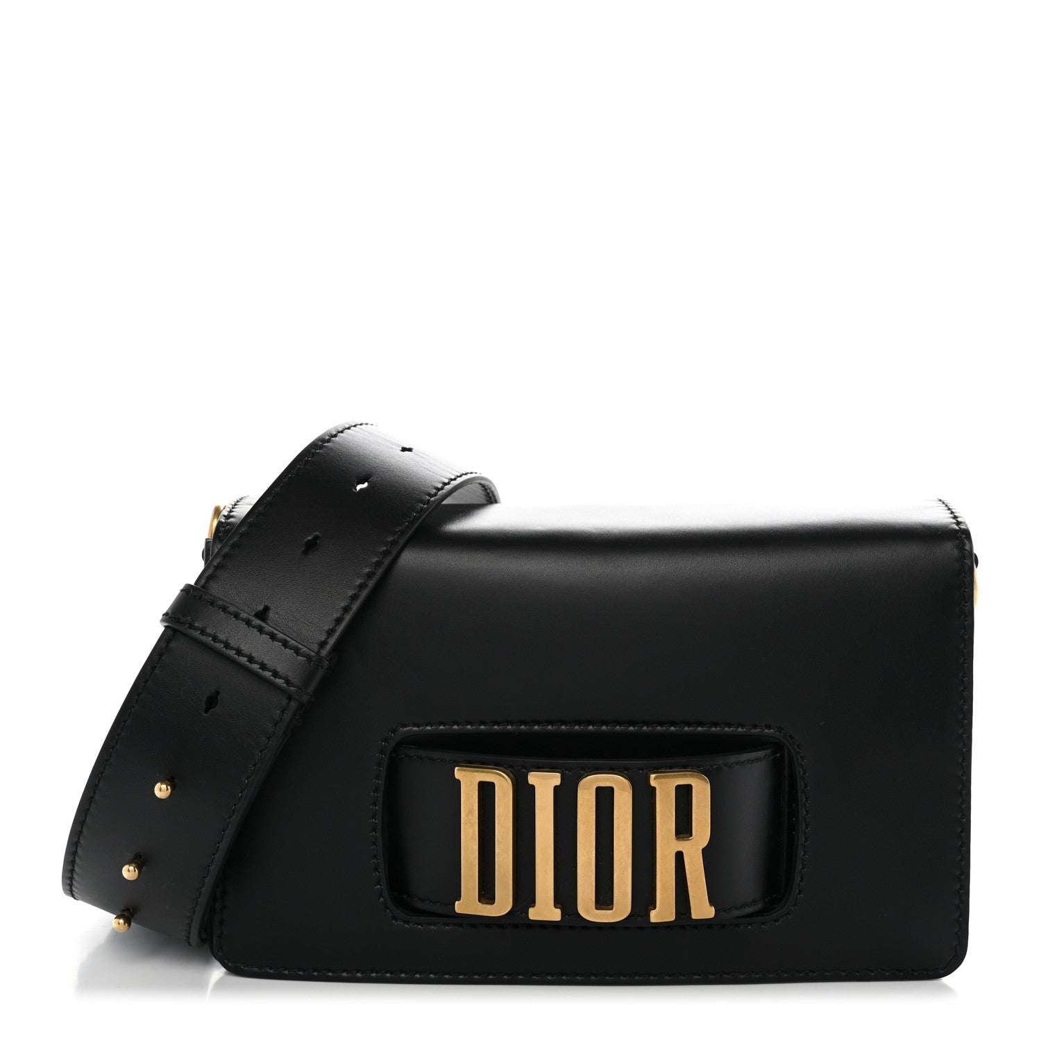 Christian Dior Smooth Calfskin Dio(r)evolution Flap Bag Black 1 of 10