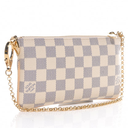 Louis Vuitton Damier Azur Pochette Milla MM 3 of 9