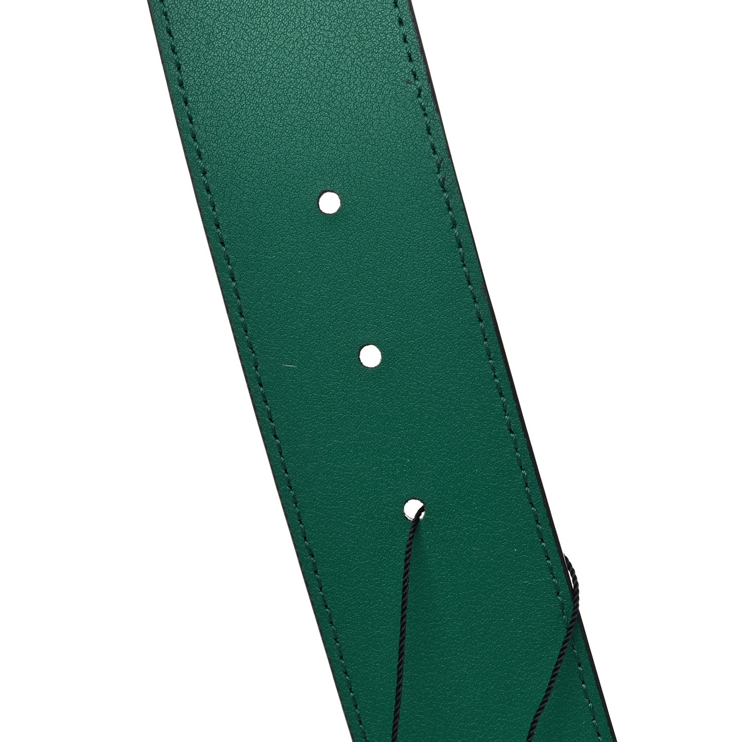 Calfskin Ceramic Glass Double G 40mm Belt 90 36 Emerald Multicolor