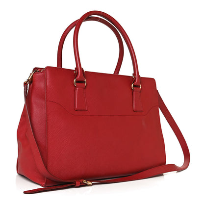 Salvatore Ferragamo Saffiano Beky Tote Rosso 3 of 10