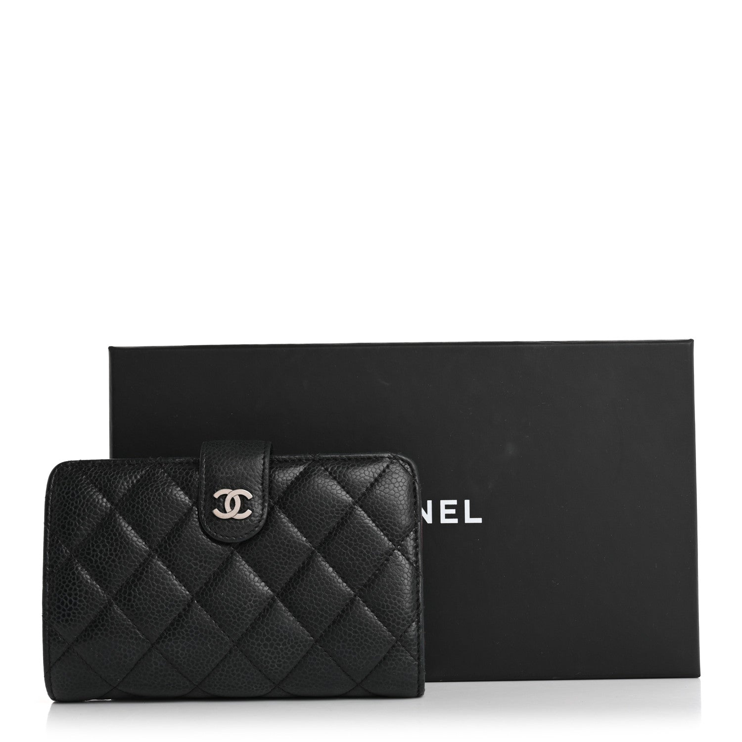 Chanel Caviar Quilted CC French Wallet Black 16 of 16