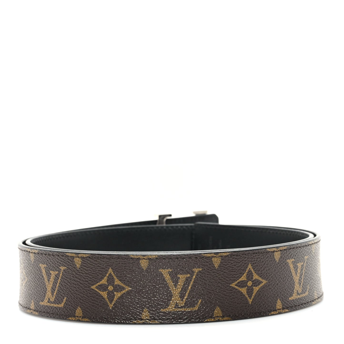 Monogram Calfskin 40mm LV Initiales Reversible Belt 100 40 Black