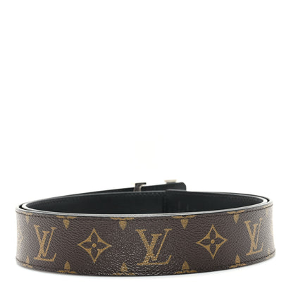 Louis Vuitton Monogram Calfskin 40mm LV Initiales Reversible Belt 100 40 Black 2 of 5