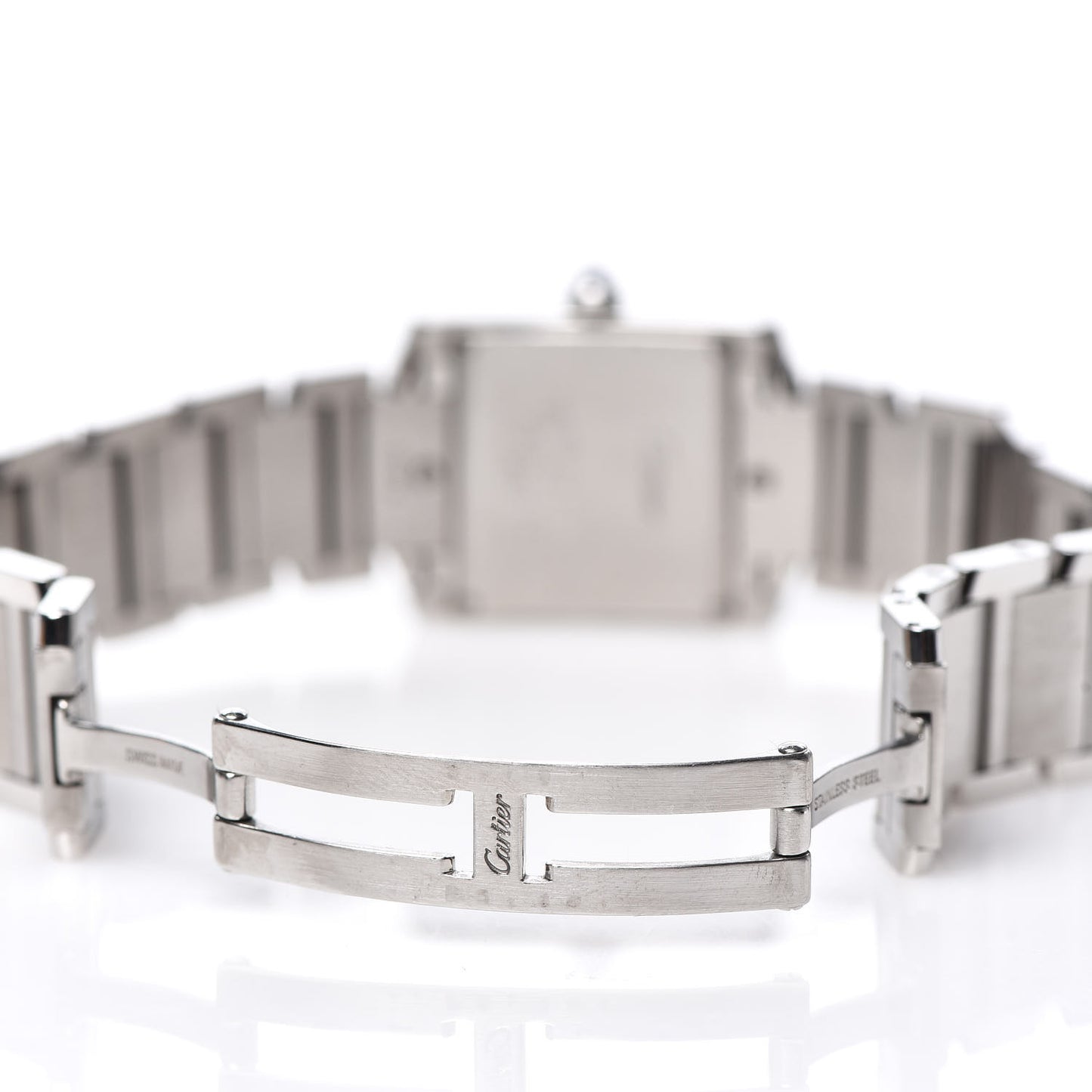 Stainless Steel 25mm Tank Francaise Quartz Watch