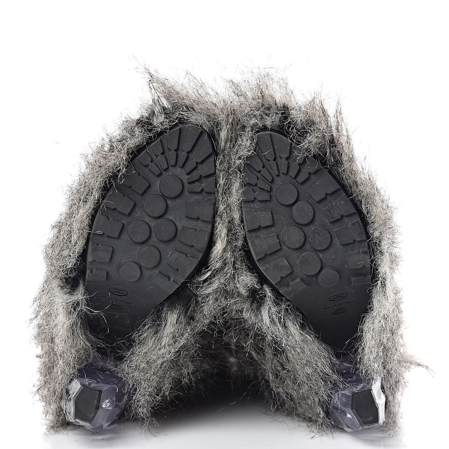 Fantasy Fur Icicle Heel Mukluks 39 Boots Gray
