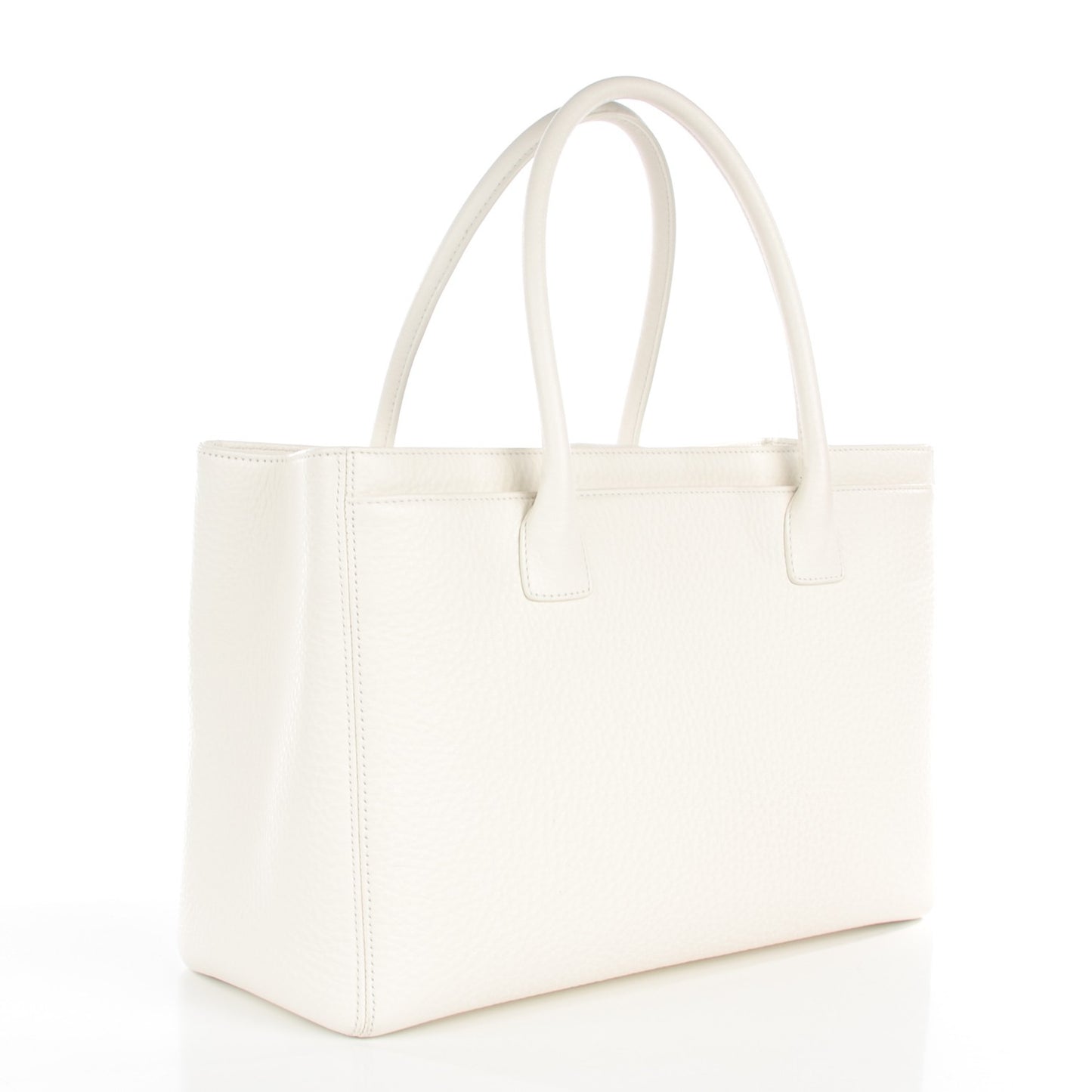 Deerskin Cerf Executive Shopper Tote White