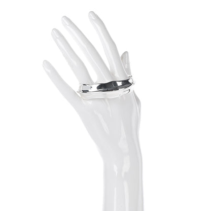 Tiffany Sterling Silver Sculpted Leaf Cuff Bracelet 2 of 4