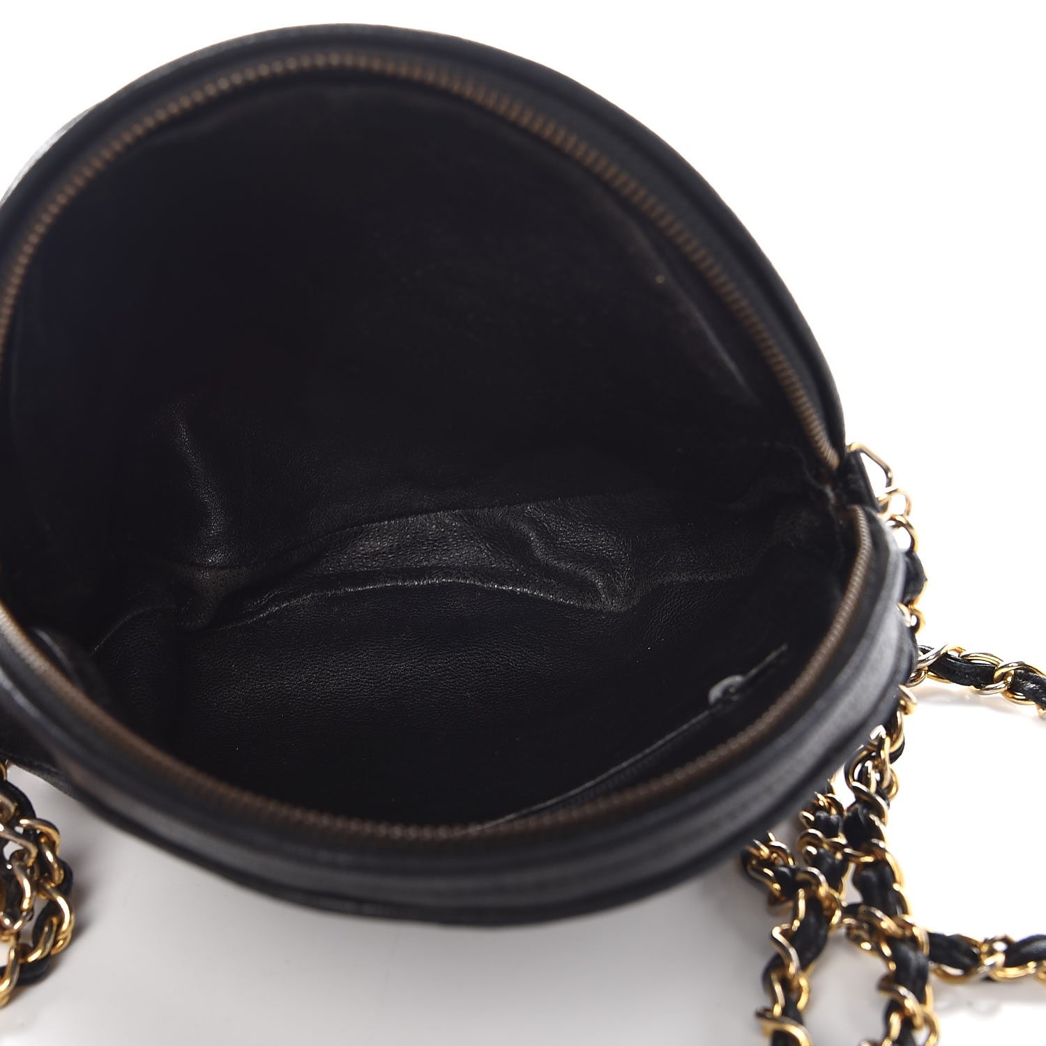 Chanel Lambskin Quilted Round Tassel Crossbody Bag Black 5 of 8