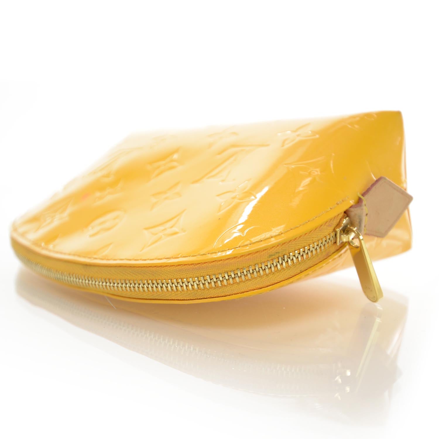 Louis Vuitton Vernis Cosmetic Pouch Yellow Passion 3 of 7