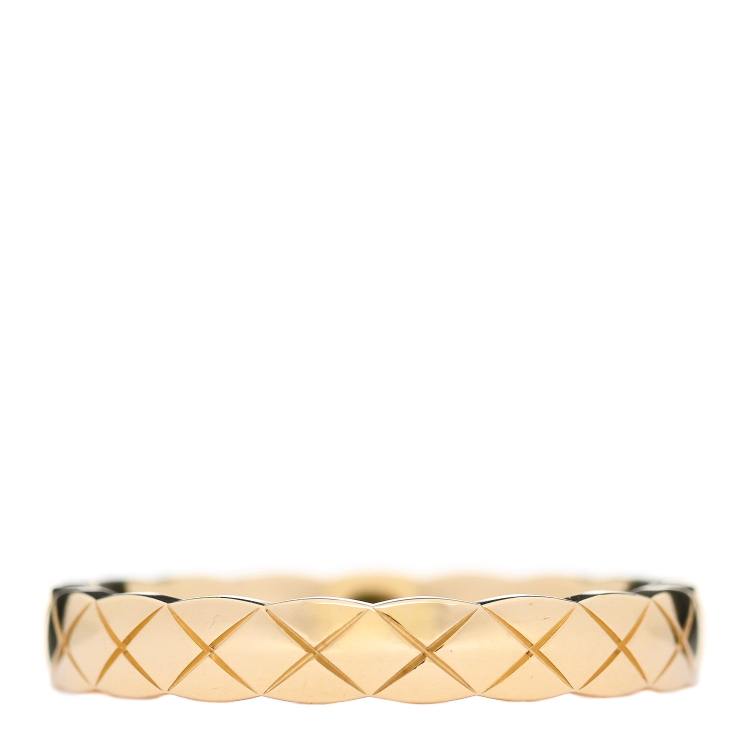 Chanel 18K Yellow Gold Mini Coco Crush Ring 54 6.75 1 of 6